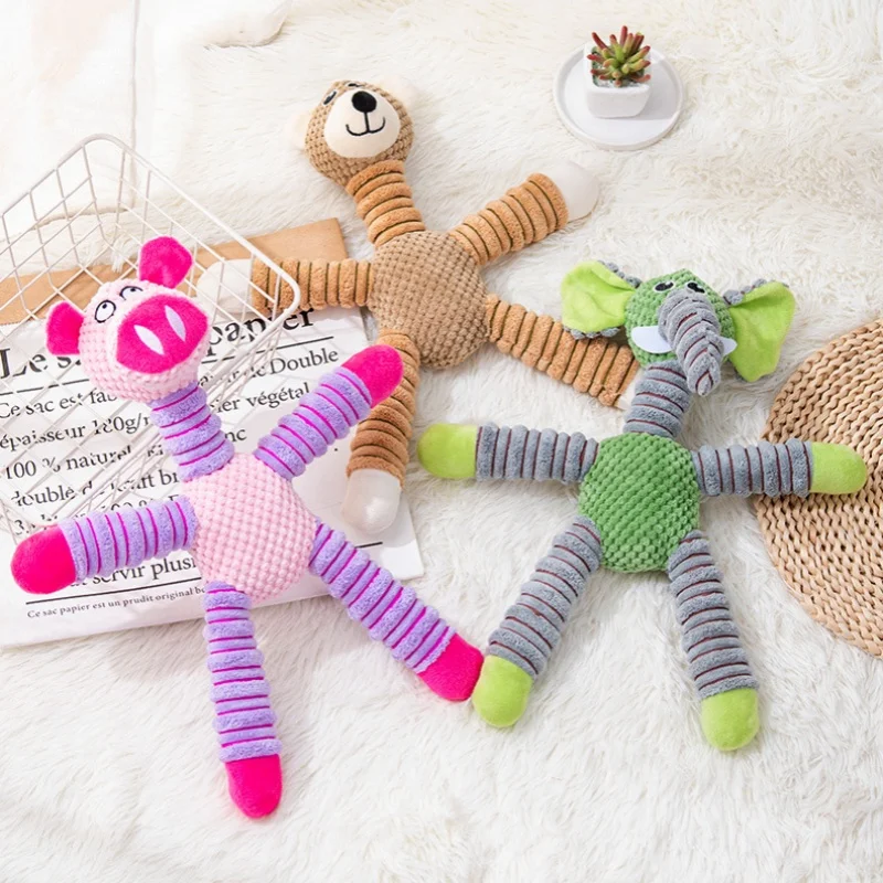 Juguetes para perros, suministros de felpa para mascotas, juguetes de limpieza dental, juguetes interactivos para cachorros resistentes a mordeduras y aburridos, 1 ud. - imagen 4