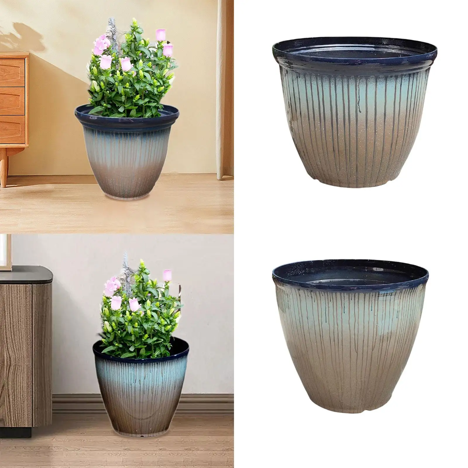 Flower Pot Bud Vase Gift Plant Organizer Decoration Table Centerpiece Outdoor Kitchen Desktop Office Home Plant Pot Flower Vase