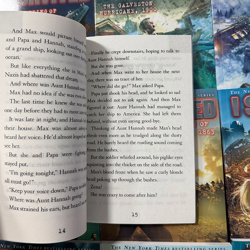 22 volúmenes/juego de libros de lectura en inglés sobreviví, historia de desastre, novela de supervivencia, guía de Escape, libros de capítulos de ciencia para niños - imagen 3