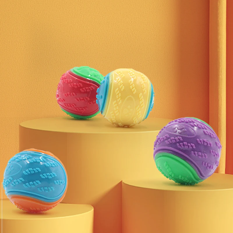 Juguete dental masticable para perros – Pelota chirriante resistente - imagen 5