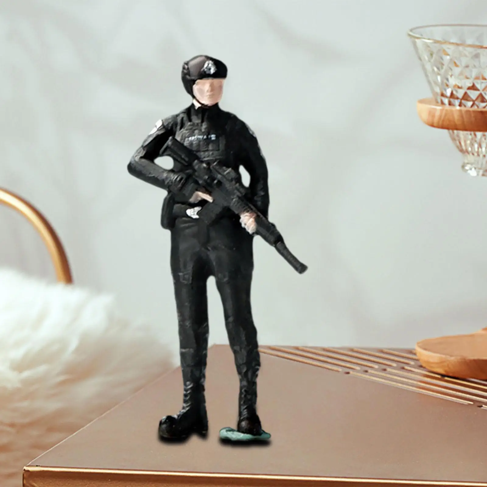 1/64 Figure Model Resin Figurine Decor Pretend Play Toy Photography Prop Dioramas Miniature Diorama Figures Tiny Figure Model