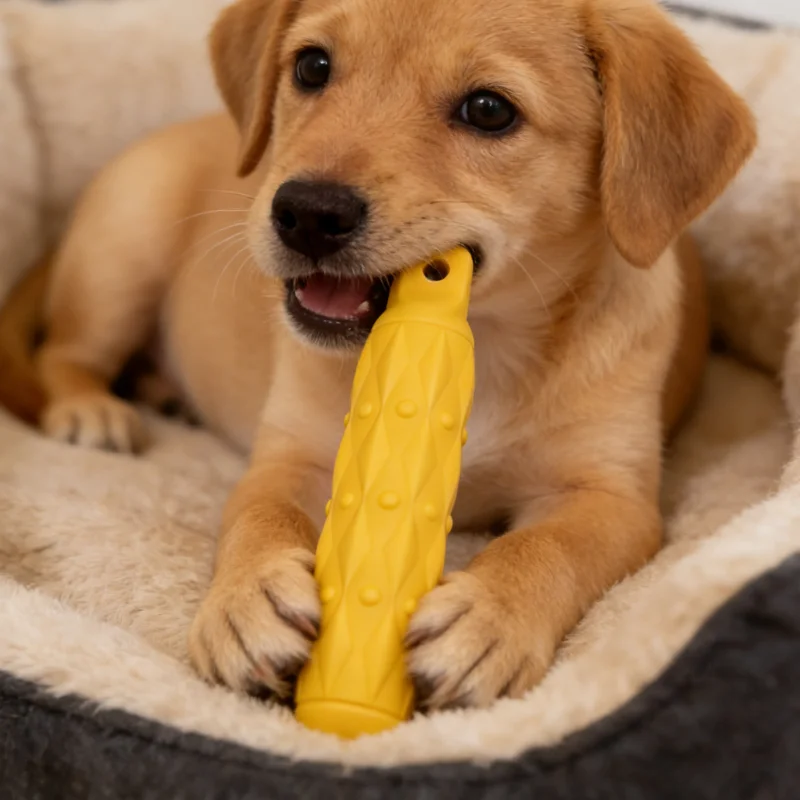 Palo masticar para perros grandes – Juguete indestructible de goma - imagen 2