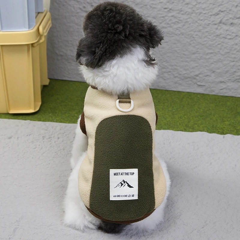 Ropa cálida para perros, cómoda sudadera para perros en otoño e invierno, ropa de peluche para Chihuahua Yorkie, accesorios para perros - imagen 3