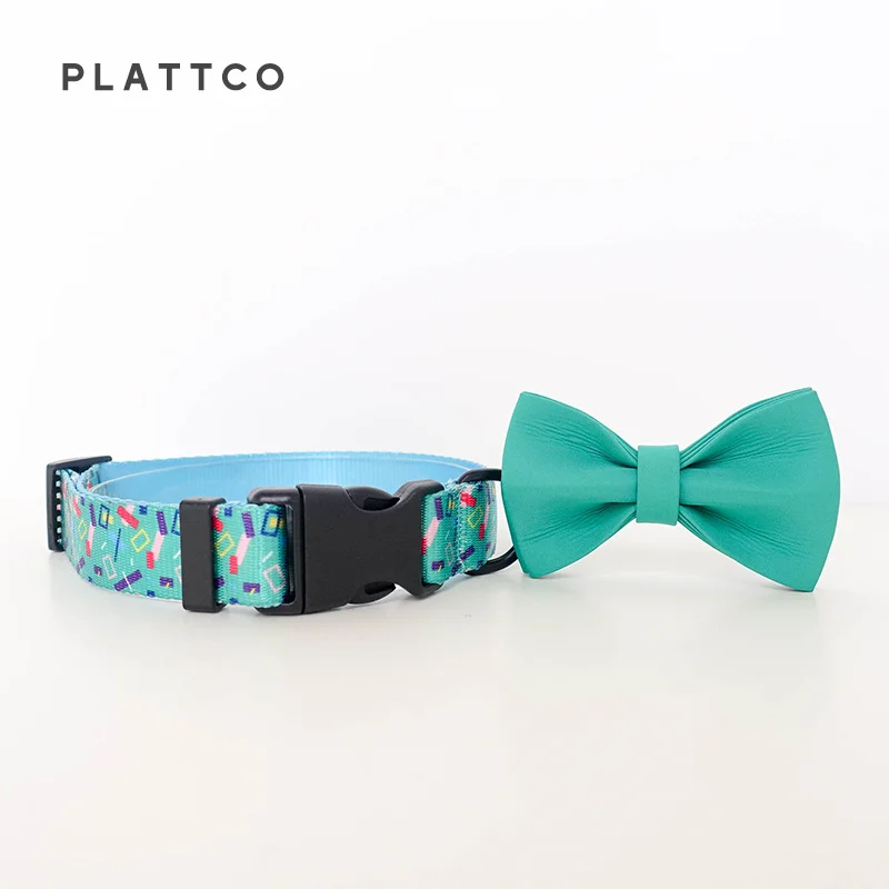 PLATTCO pet outdoor durable dog collar leash set FLYING CONFETTI adjustable collar for walking all kinds of dogs products PDC335 - imagen 3