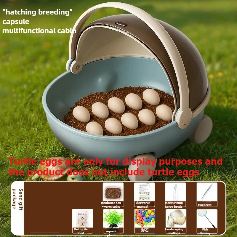 Caja para incubar huevos de tortuga, almacén de acuicultura, caja de cría de observación portátil, cabina pequeña para niños, huevos no incluidos - imagen 2