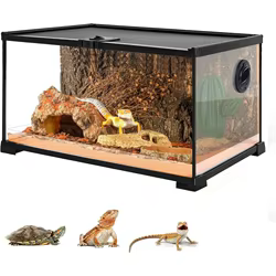 Terrario de vidrio templado para dragón barbudo y otros reptiles