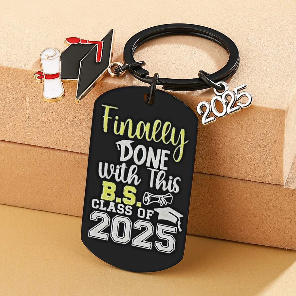 Clase de 2025 Decoración de graduación Regalo de graduación universitario para su señora Llavero avanzado 2025 para su hija hijo