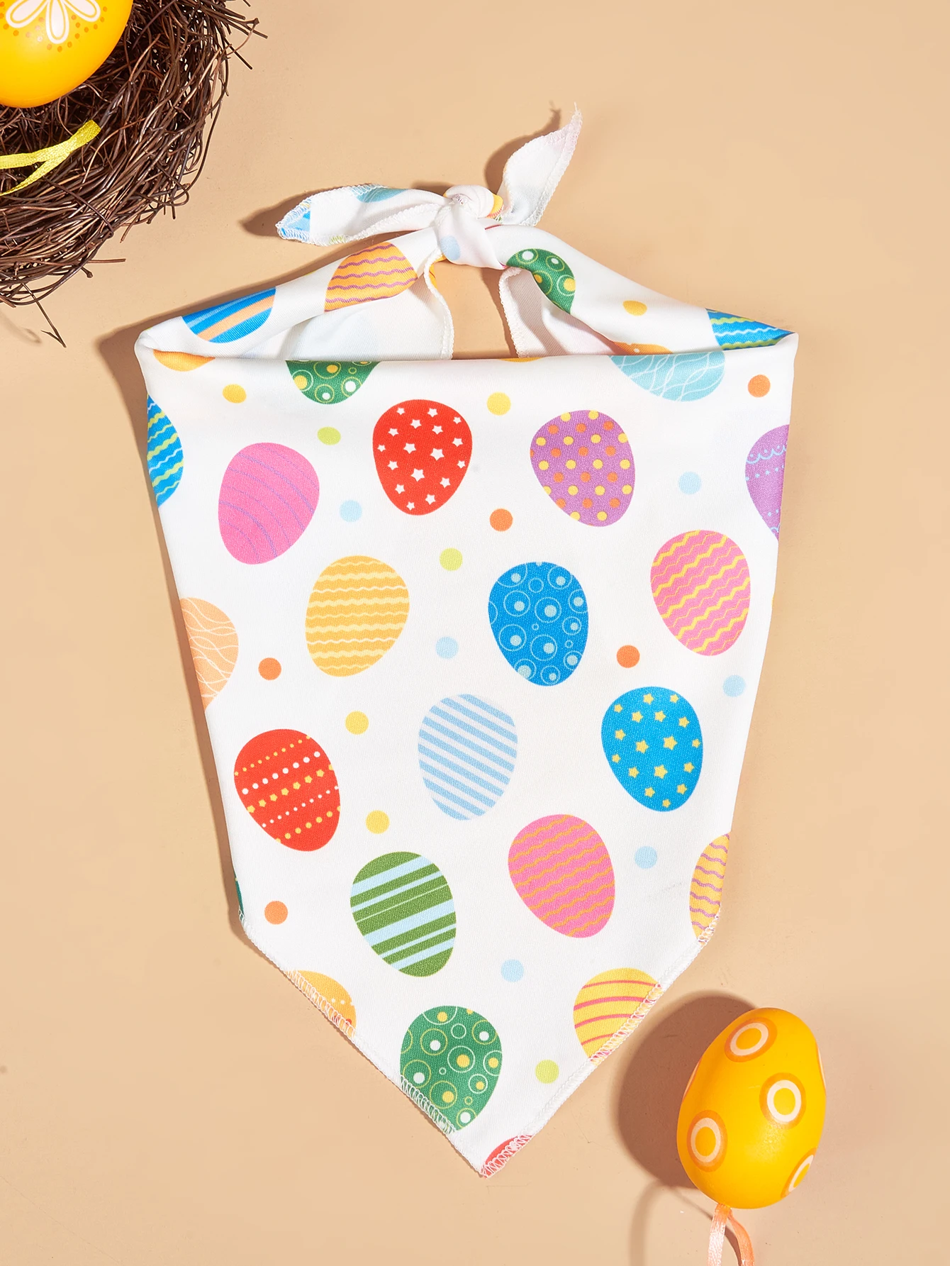 Bandanas de huevos de Pascua para perro, bufanda triangular para mascotas para niño y niña, tela duradera Premium, Bandana de vacaciones para perro pequeño, mediano y grande