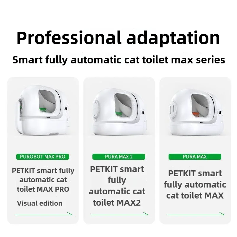 PETKIT-cortina magnética para puerta de caja de arena para gatos, cortina a prueba de polvo, reducción de inodoro para gatos con arena especial PURA MAX 2/PURA MAX - imagen 2