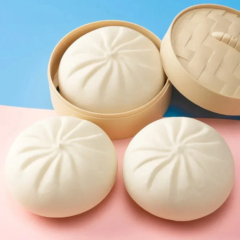 Simulación del día de mayo, bollos grandes al vapor, juguetes para aliviar el estrés de rebote lento, muñecas para aliviar el estrés divertidas y exprimibles de China