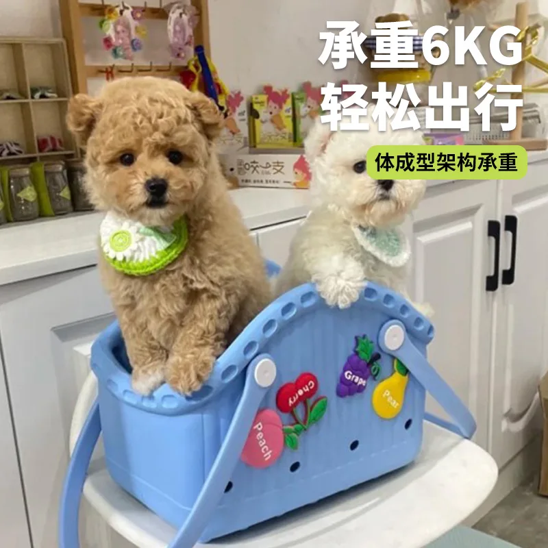 Pet Beach Bags DIY Jewelry Accessories Breathable Waterproof Hole Bags Portable Cat Bag Dog Bag Large Capacity - imagen 3