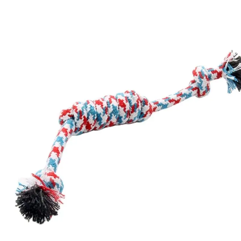 Juguete masticable de cuerda para perro, entrenamiento al aire libre, divertido, juguetes para gatos, perros grandes y pequeños, cuerda trenzada duradera, juguete antiestrés - imagen 3