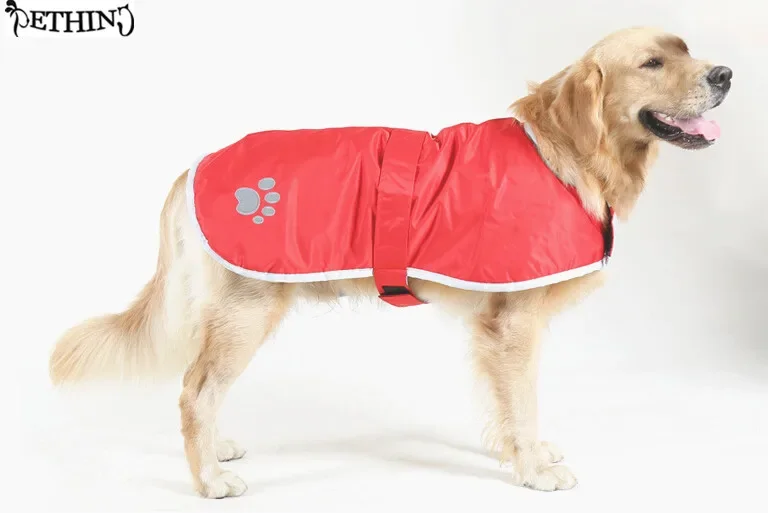 S -2XLdog chaqueta de invierno fácil de usar/apagado chaqueta para perros grandes para invierno cuatro colores perro grande ropa de invierno chaleco mascota grande