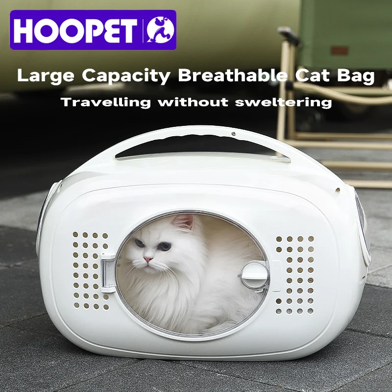 HOOPET Portador para mascotas 51x32x33cm - Mochila de cabina de aerolínea ABS con cúpula panorámica y susurro Silencioso ™   Alivio del estrés, mano multimodo - imagen 2