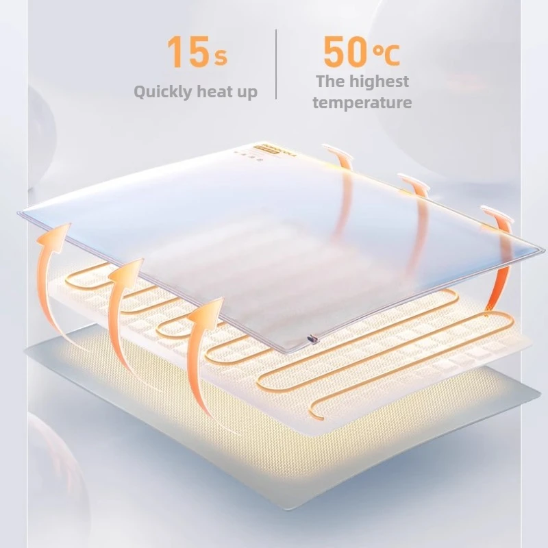 Manta eléctrica calefactora para mascotas, almohadilla calefactora de invierno, estera impermeable para gatos, estera de seguridad ajustable con temperatura constante para perros y gatos - imagen 4