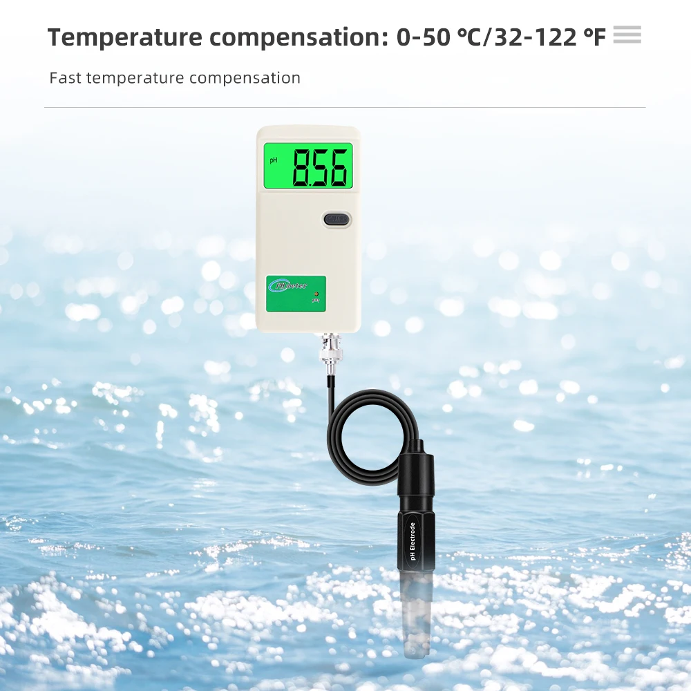 Medidor de PH Digital de PH-3012, Probador de Calidad del Agua de alta precisión, probador de acidez con retroiluminación para laboratorio, agua potable, hidroponía - imagen 4