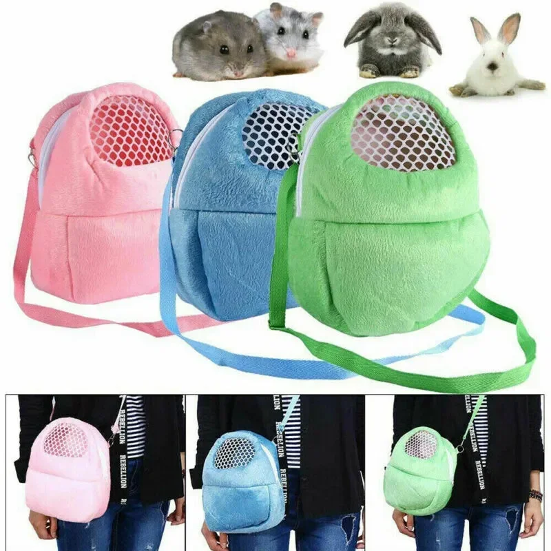 Bolsa de transporte para hámster, mochila para salir, bolso de viaje de erizo, suministros para mascotas al aire libre, 1 ud. - imagen 3