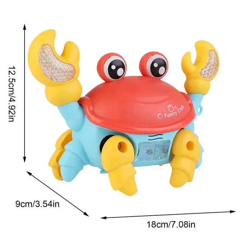 Juguete para caminar de pulpo y cangrejo para gatear por inducción para niños, juguetes musicales electrónicos para mascotas, juguete educativo para niños pequeños, juguete móvil, regalo de Navidad - imagen 5