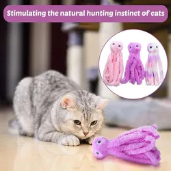 Peluche pulpo masticable para gato – Juguete para gatitos y jóvenes