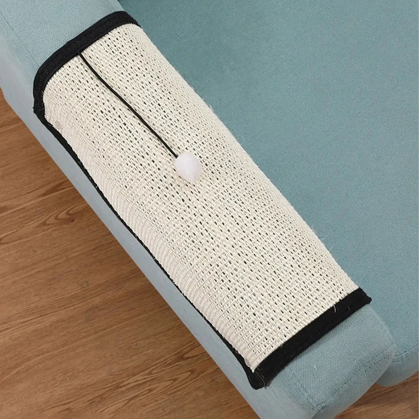 1 alfombrilla rascadora de Sisal Natural para gatos, protege muebles y moler las garras, almohadilla rascadora para gatos de interior - imagen 5