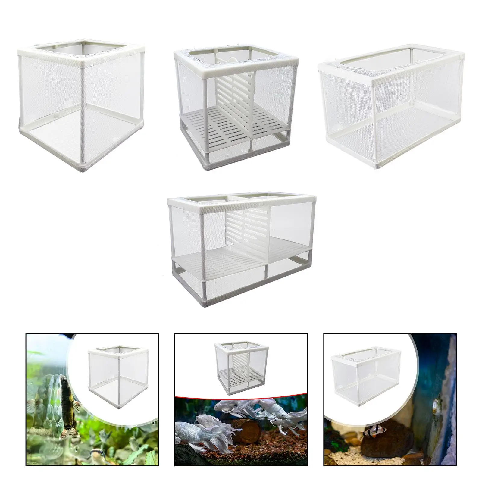 Fish Tank Isolation Net Fish Isolation Box Fish Feeding Container Breeding Isolation Net