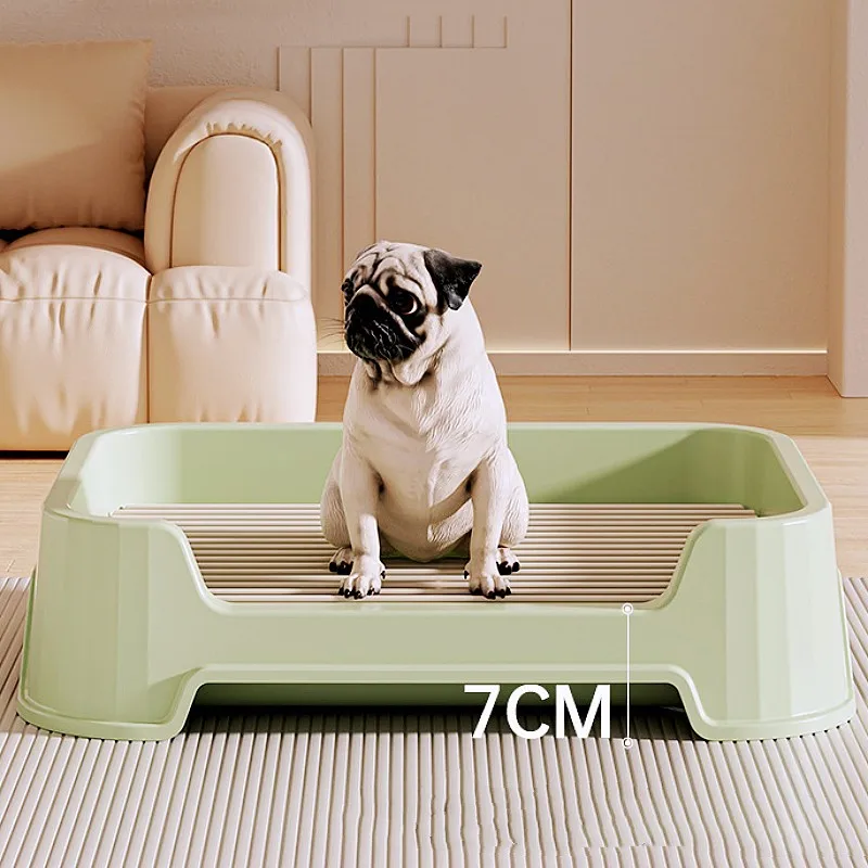 Inodoro para perros, caja de arena para cachorros, inodoro interior de acero inoxidable para entrenamiento de perros, urinario para cachorros, recolector de excrementos, caja de arena lavable para perros - imagen 3