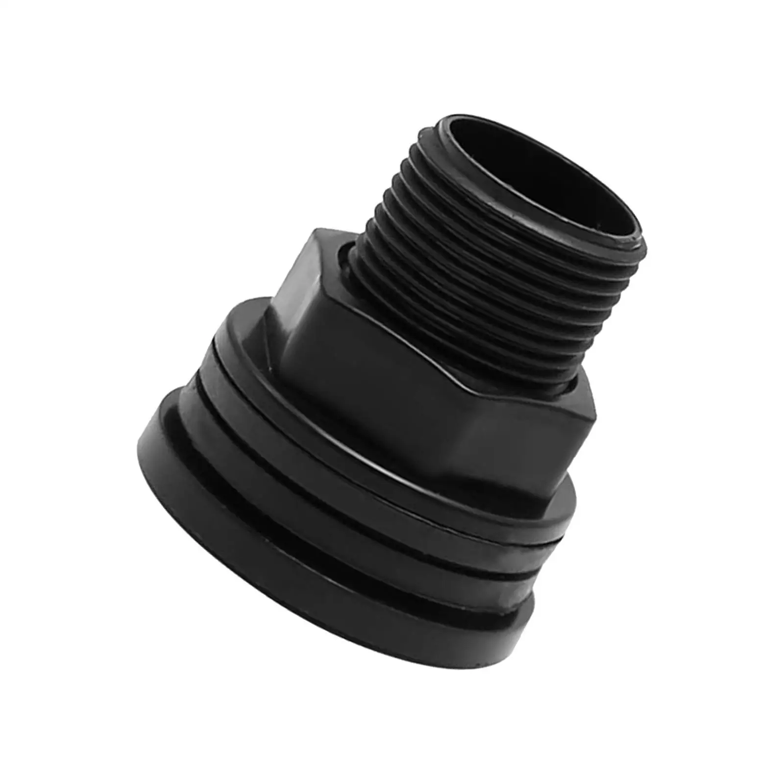 Threaded Bulkhead Adapter Easy Installation Water Tank Connector Professional for Water Tanks Aquarium Rain Barrels Ponds Tubs
