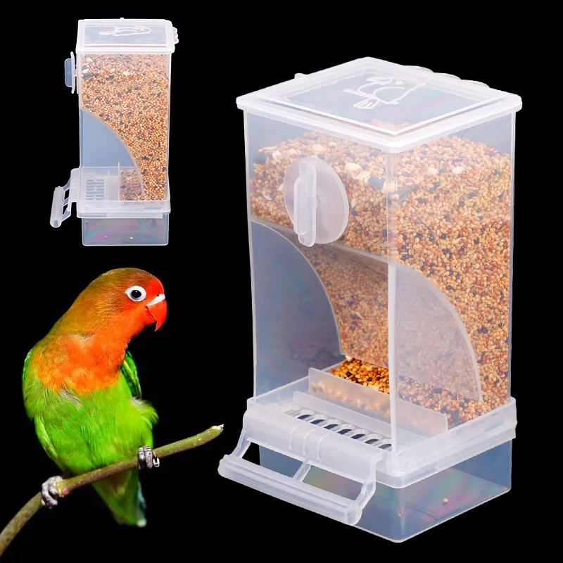 Comedero colgante para pájaros – Piel de tigre con anti-salpicaduras - imagen 5