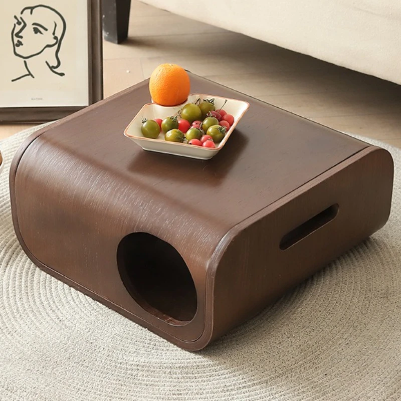 Camas nido de madera de lujo para gatos, mesas de centro cerradas de doble uso, casa para gatos oculta, cueva, sala de estar, nido interior, producto de suministros para mascotas - imagen 4
