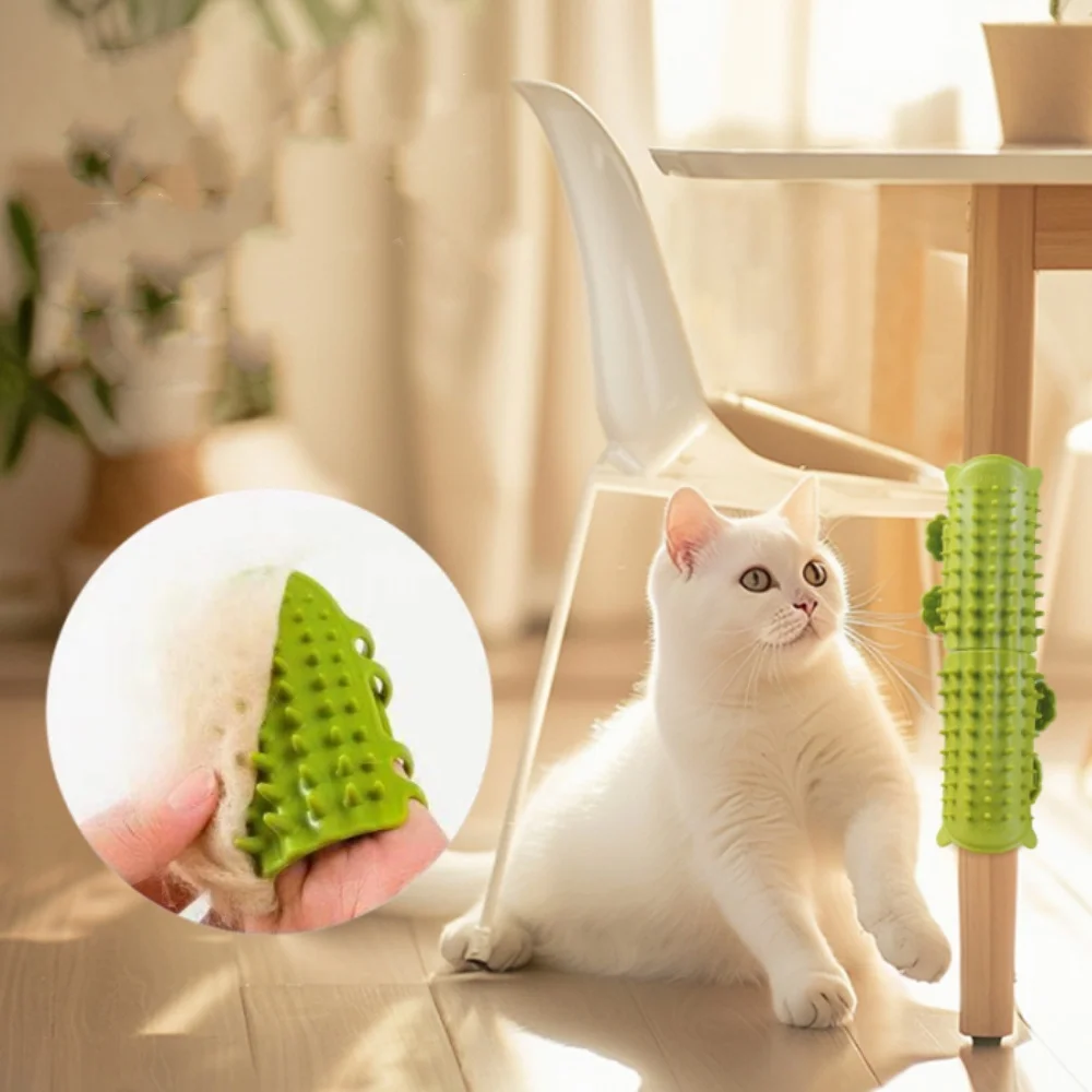 Peines rascador de esquina de pared para gatos, autolimpiante, depilación de mascotas, masaje, cepillo para frotar gatitos, alivia la picazón, eliminación suelta - imagen 4