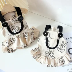 Instagram-monos para perro y mascota, ropa informal con cuello Halter, conejo, cachorro, vestido para pareja, tendencia de oso de peluche, Verano