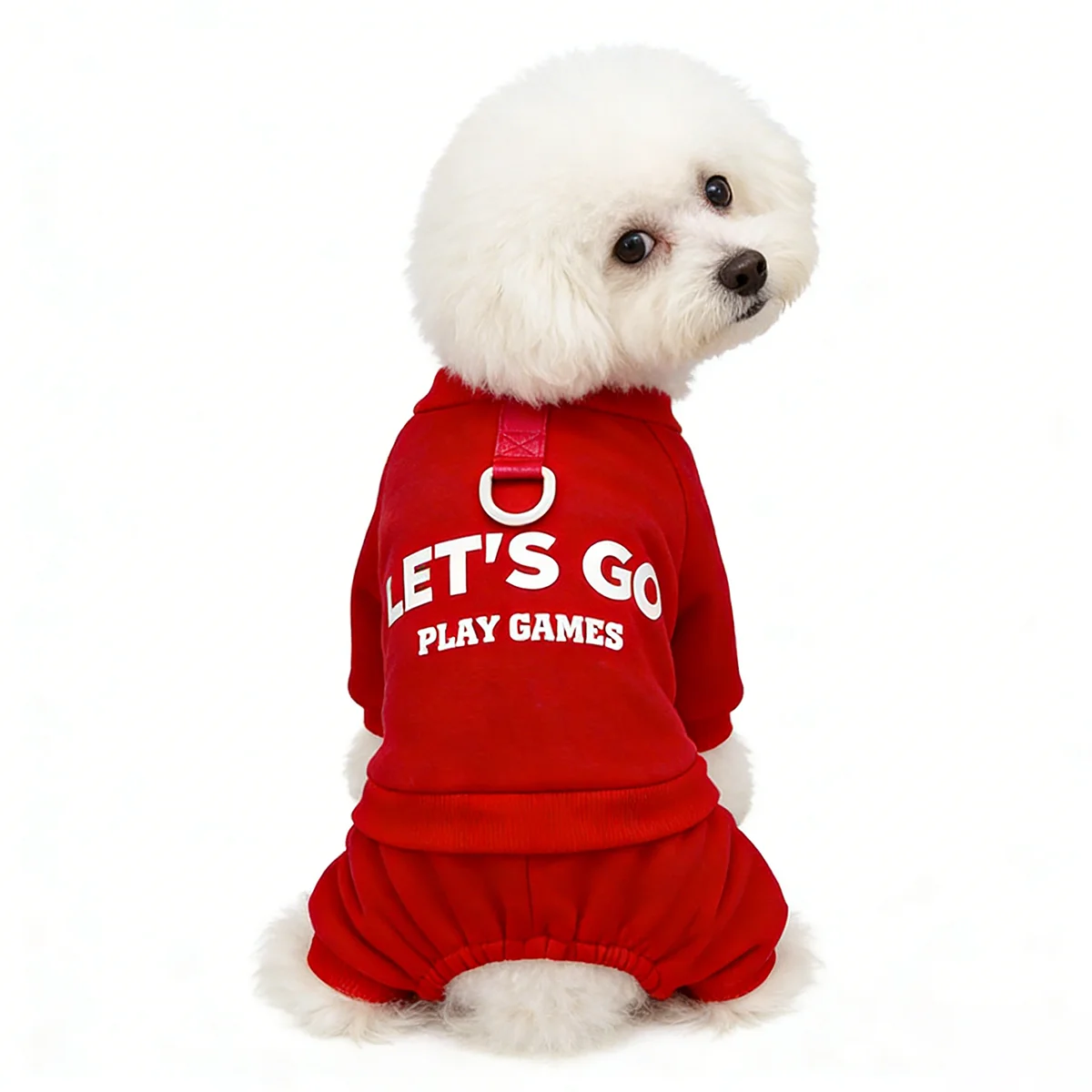 Mono de invierno con letras para perros Chihuahuas y Bichones – Algodón suave - imagen 4