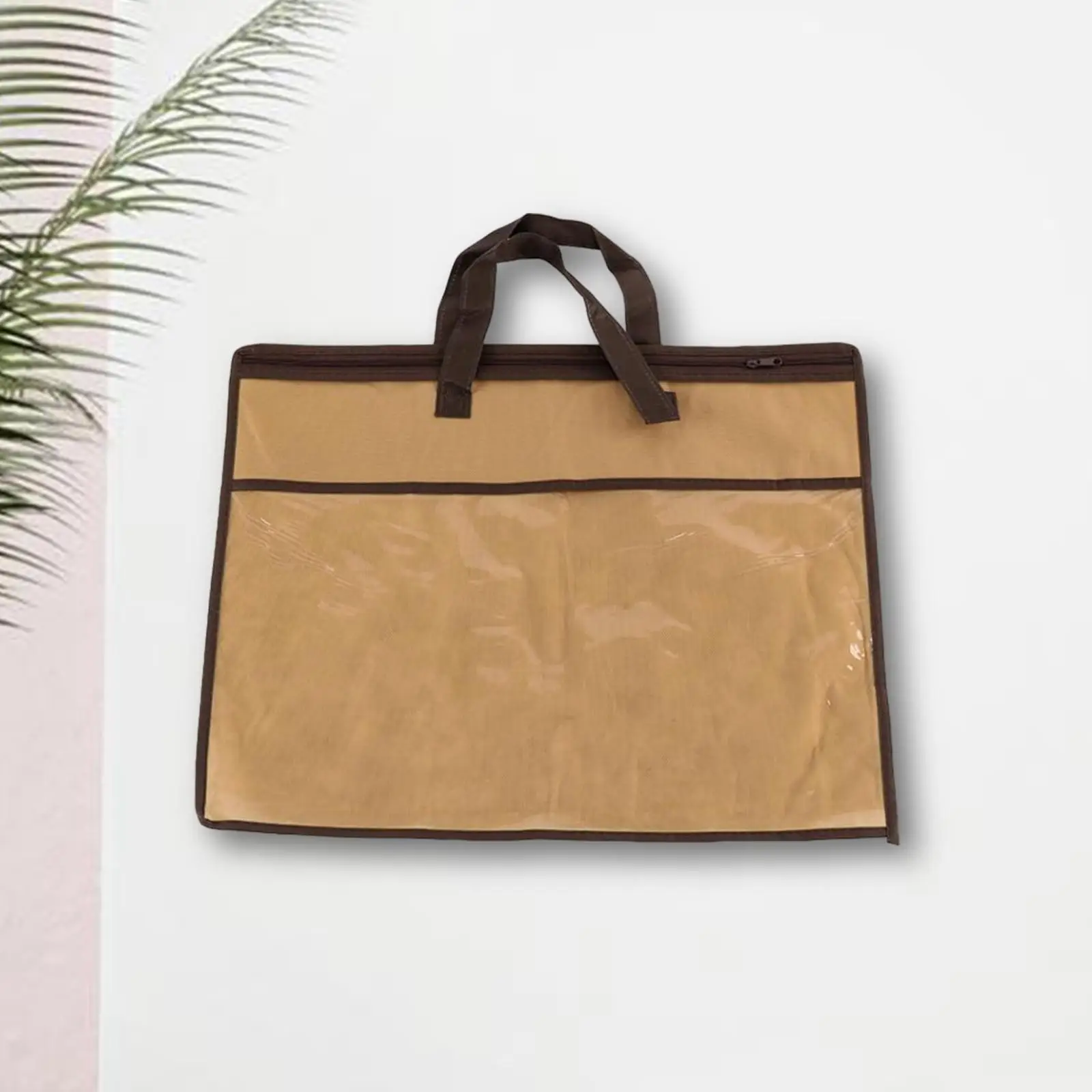 Pillow Storage Bag Handbag Lightweight Saving Space Non Woven Zippered Travel Packing Organizer Home Organizer for Bed Sheets