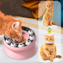 Juguete puzzle comedero lento para gatos: estimula mente y digestión