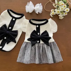 Vestido veraniego de encaje para perro Chihuahua y Bichón