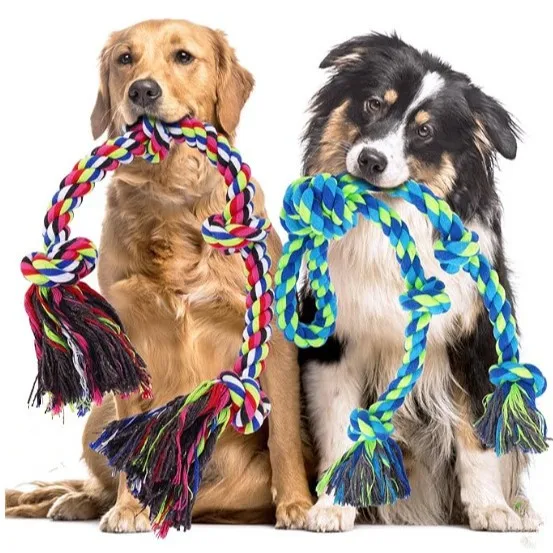 Juguete de cuerda resistente para perros masticable e interactivo