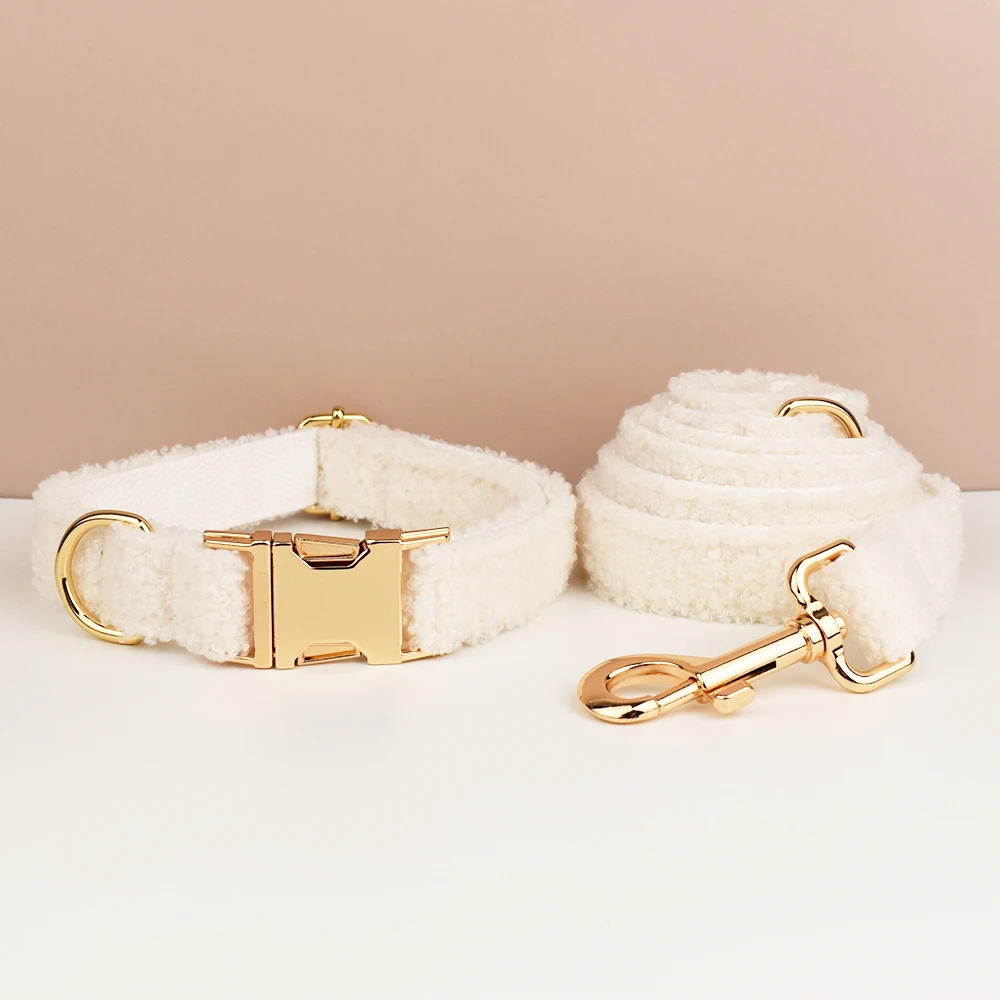 Collar de punto hecho a mano para boda de perros, suministros para perros, accesorios tejidos, conjunto de Navidad para Otoño e Invierno, peluche 04 - imagen 5