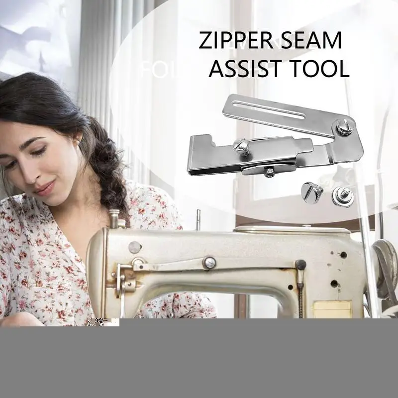 Guía de costura para máquina de coser, herramienta de costura estable y precisa, prensatelas, cremallera - imagen 5