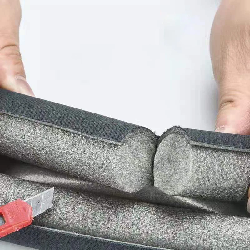 Tope Flexible debajo de la puerta, tira de sellado inferior de la puerta, tira meteorológica más gruesa, bloqueador de huecos antifríos, tira meteorológica de sellado, 2/1 ud. - imagen 3