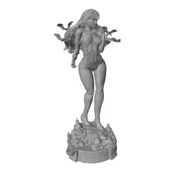 Figura decorativa anime GK 1/24 – Miniatura coleccionable sin montar ni pintar