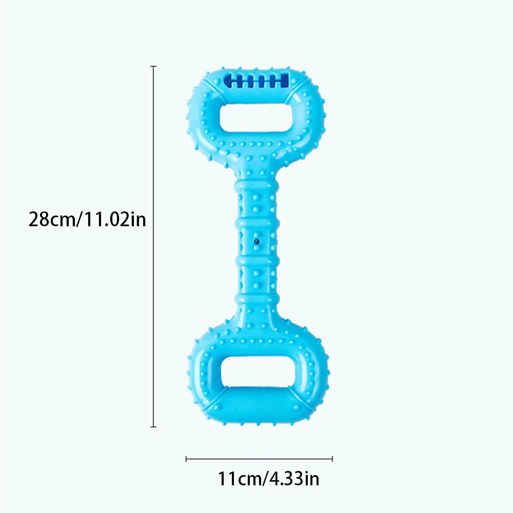 Juguete interactivo para perros chirriantes, juguete para tirar de perros de doble asa con dispensador de golosinas, juguete duradero resistente a mordeduras para mascotas