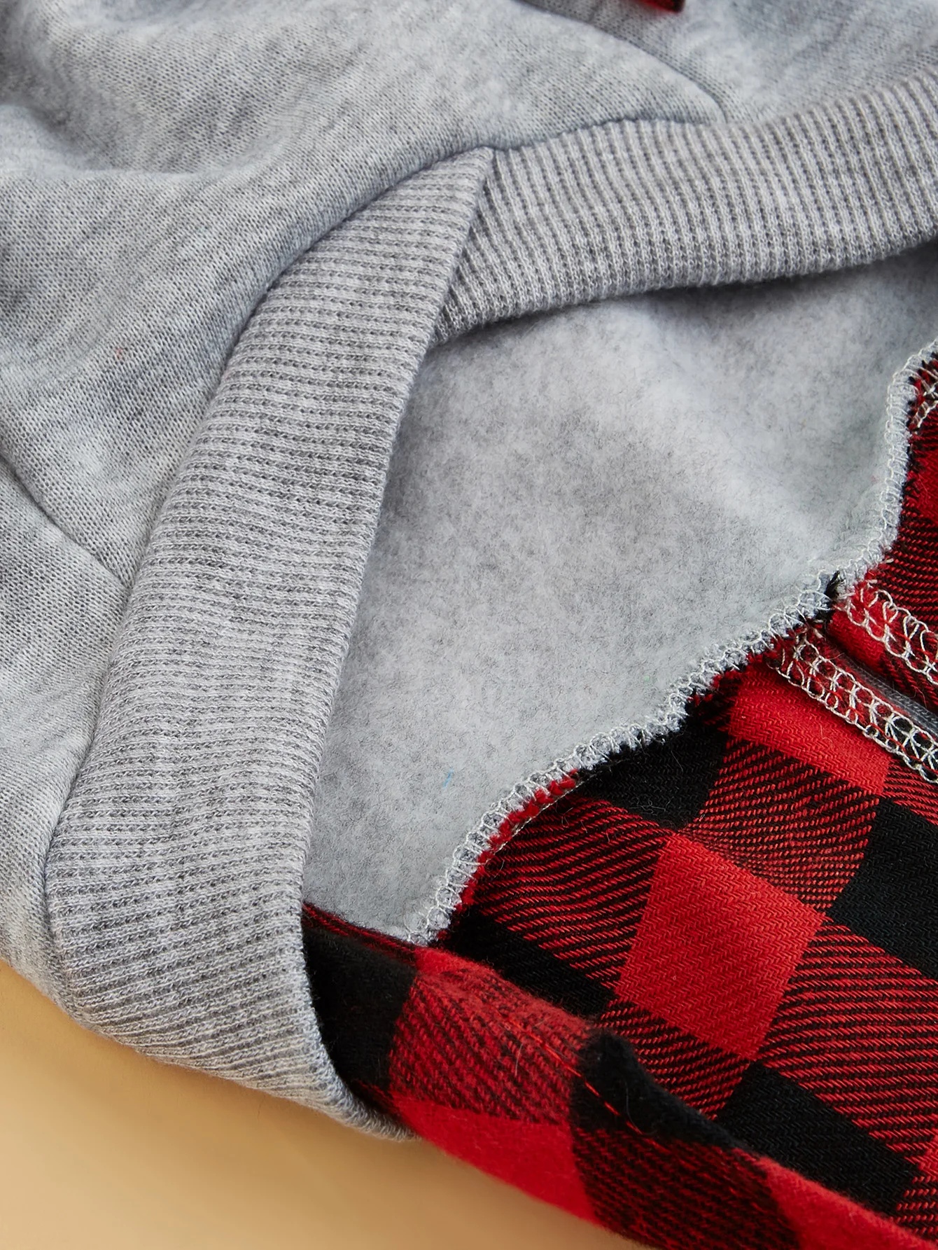 Sudadera con capucha para perros pequeños, disfraz de cachorro suave con cachorros, ropa a cuadros para mascotas, ropa para gatos - imagen 5