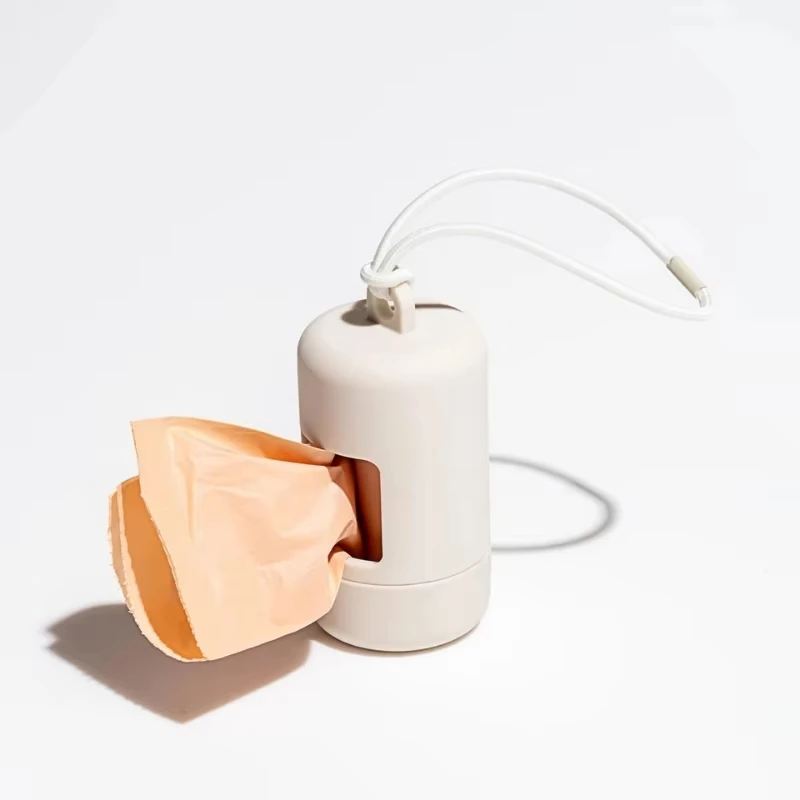 Bolsa de caca para perros, dispensador portátil de bolsas de basura para mascotas, soporte de basura para perros con estilo de lujo, suministros de limpieza - imagen 4