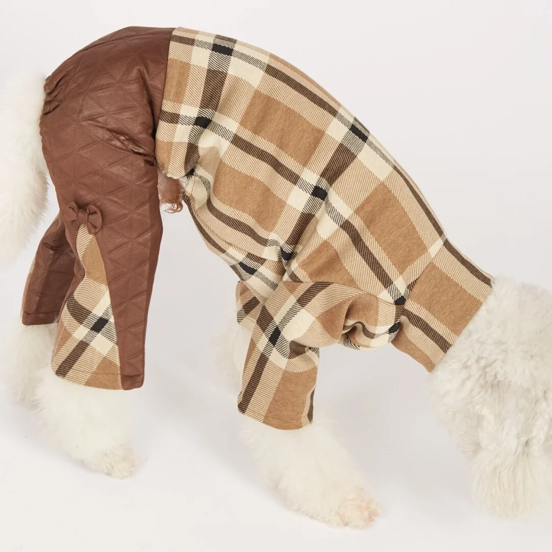 Mono de franela suave para galgo italiano y whippet en invierno otoño - imagen 4