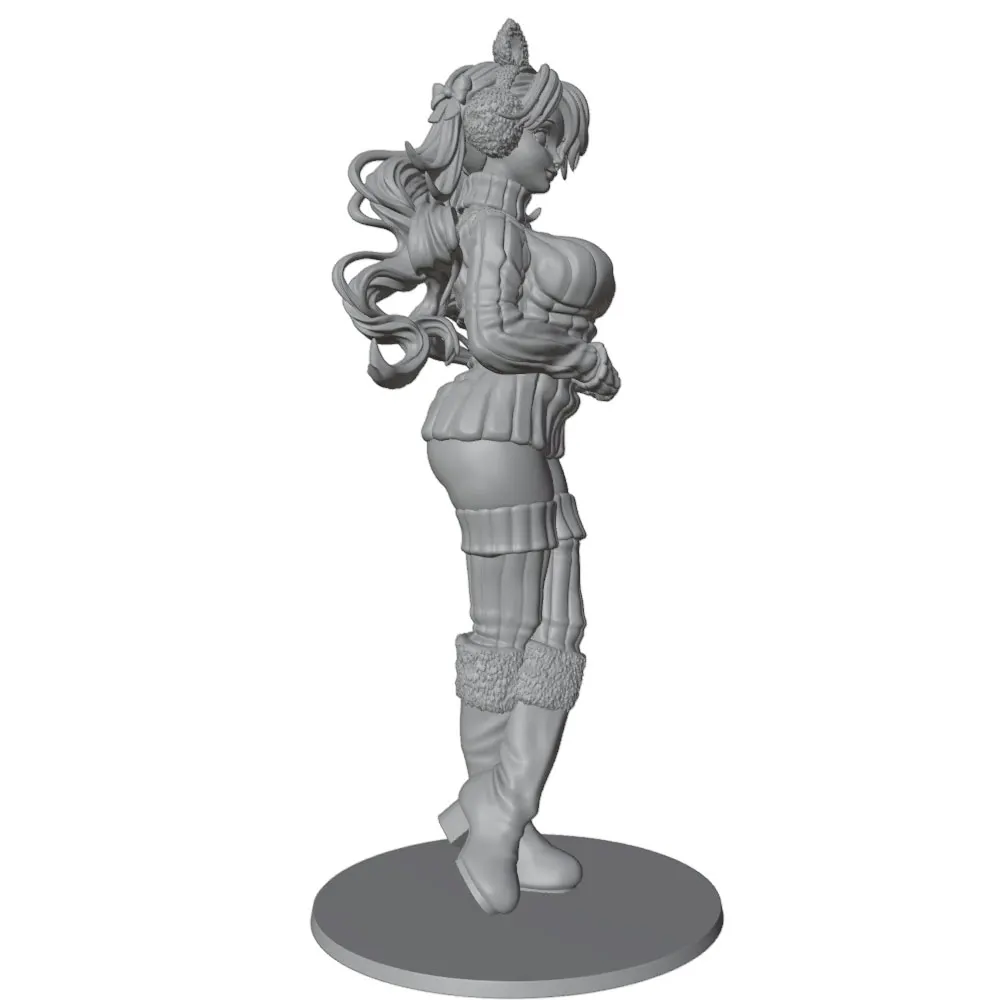Kit miniatura figura con orejas de gato 1/24 – DIY sin pintar - imagen 4