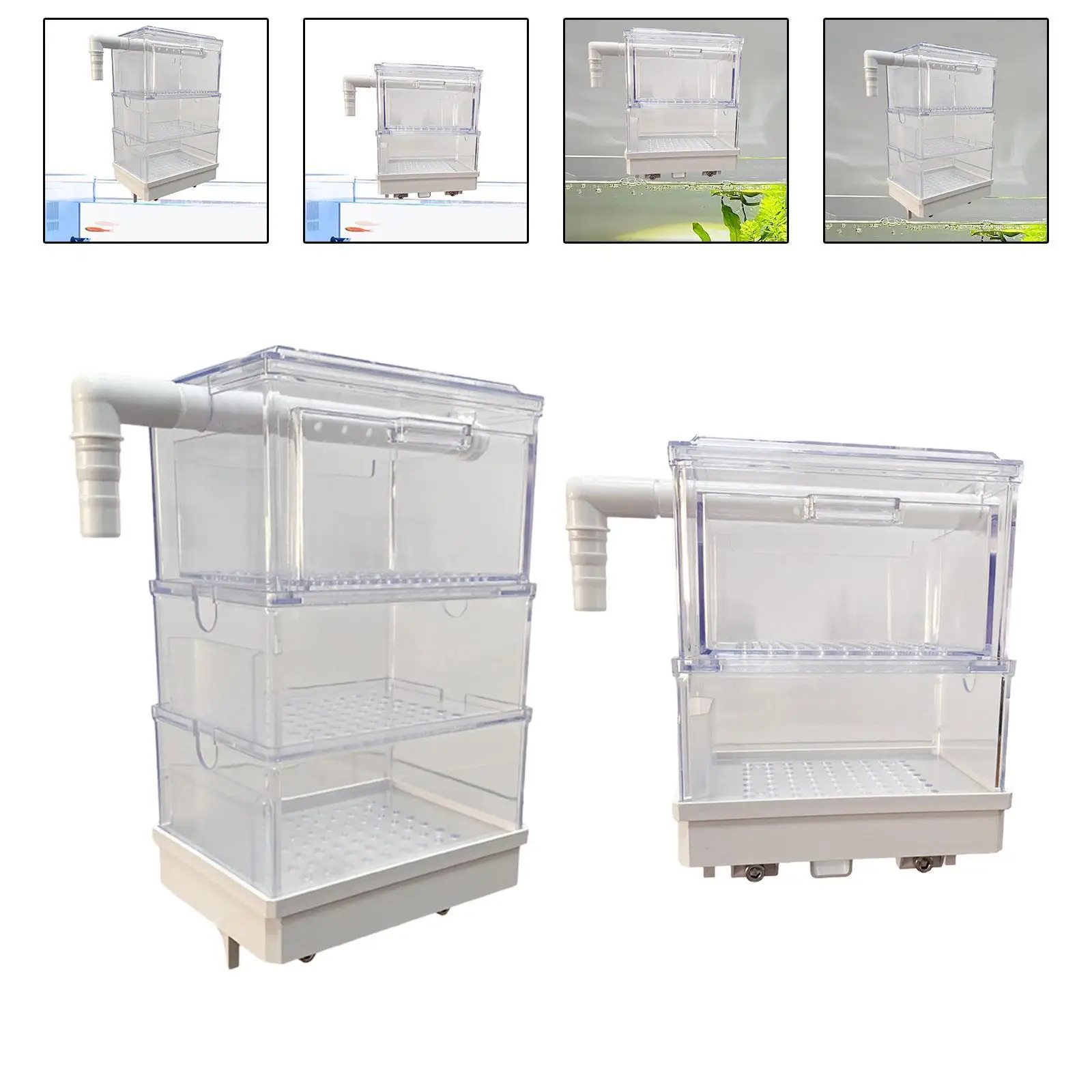 Aquarium Hanging Filter Box Filtration System Silent Drawer Filter Box Overflow Pipe Filter for Small Fish Tank Turtle Tank Aquarium Hanging Filter Box Filtration System Silent Drawer Filter Box Overflow Pipe Filter for Small Fish Tank Turtle Tank
