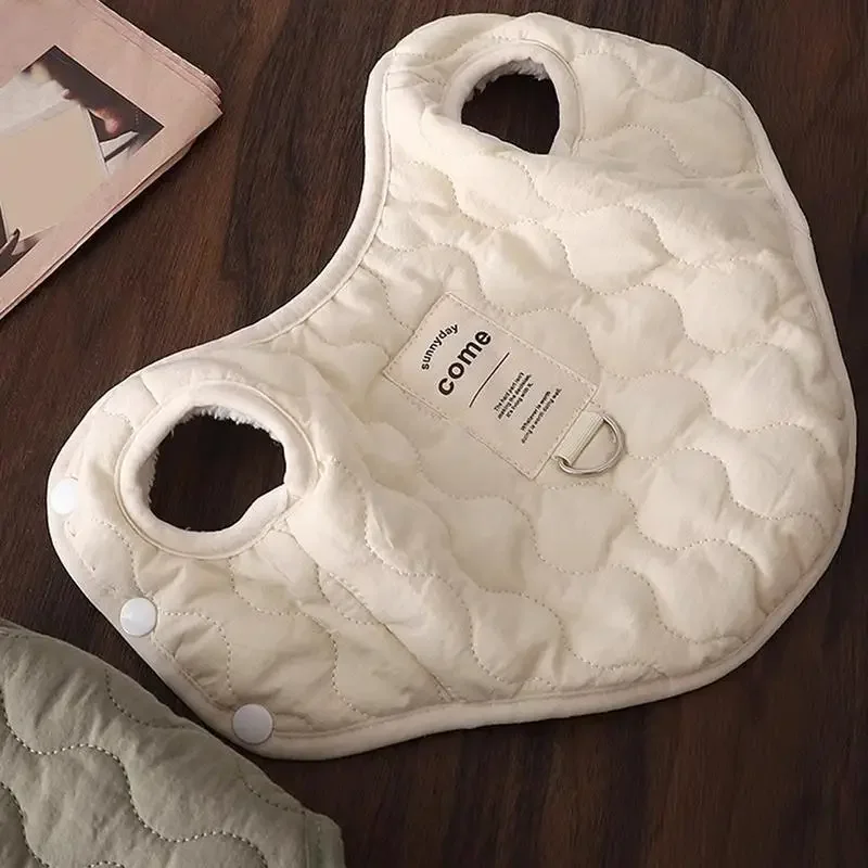 Abrigo de invierno para mascotas, ropa para clima frío, ropa cálida para perros con orificio para arnés incorporado, ropa para mascotas, chaleco de nieve acogedor - imagen 2