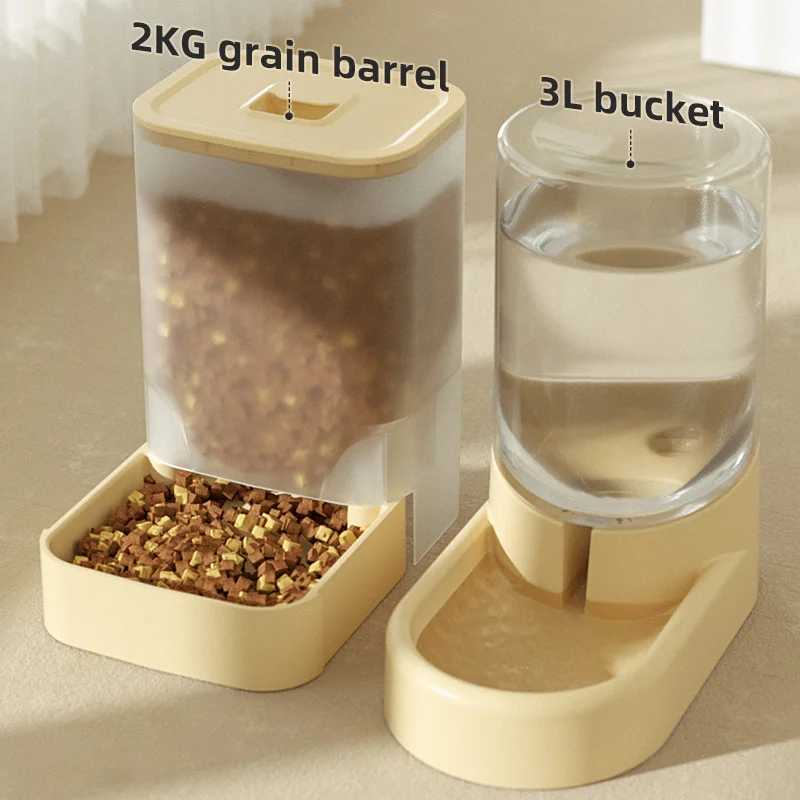 HOOPET-comederos automáticos para perros, botella de agua, tazón para gatos, almacenamiento de alimentos, dispensador de bebidas, contenedor, suministros para mascotas - imagen 2