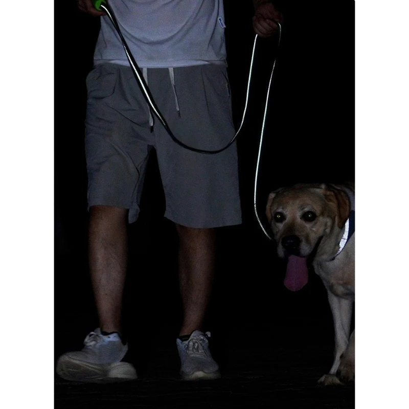 Correa nocturna para perro, correa reflectante multiusos para perro, correas duraderas y extendidas para perros, cómoda cuerda de plomo para mascotas y gatos - imagen 4