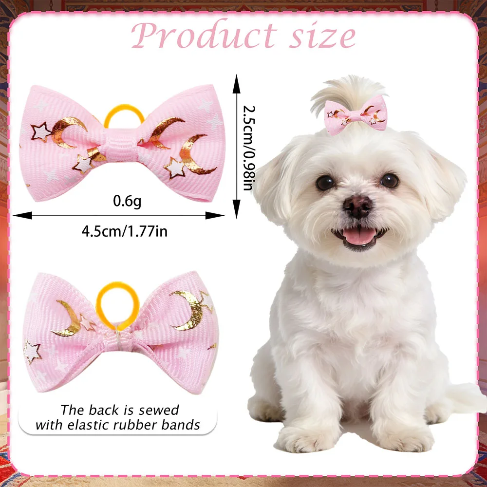 Lazos para perros brillantes luna y estrellas - accesorios pelo - imagen 3